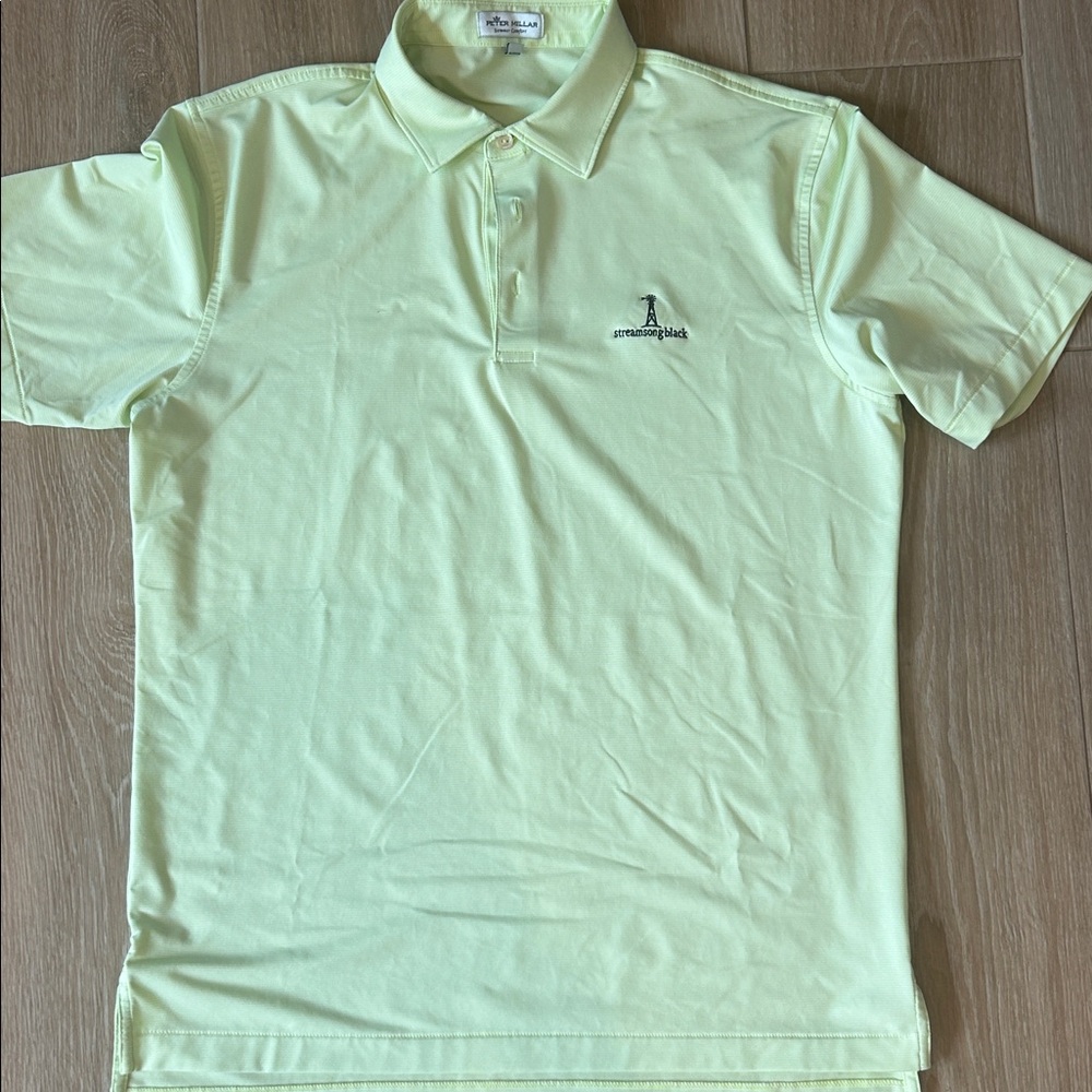 Men’s Peter Millar Streamsong Black Polo Sz M